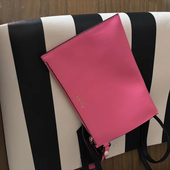 Kate Spade Black and White Striped Tote - Picture 5 of 8